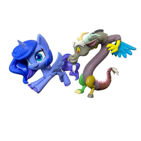 MLP My Little Pony LUNA G4 and Guardians Of Harmony Discord Funko Mini Figures - Picture 1 of 9